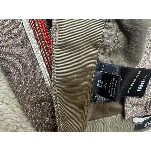 Scotch & Soda gold metallic Lurex tailored pants Size XS - Picture 6 of 9